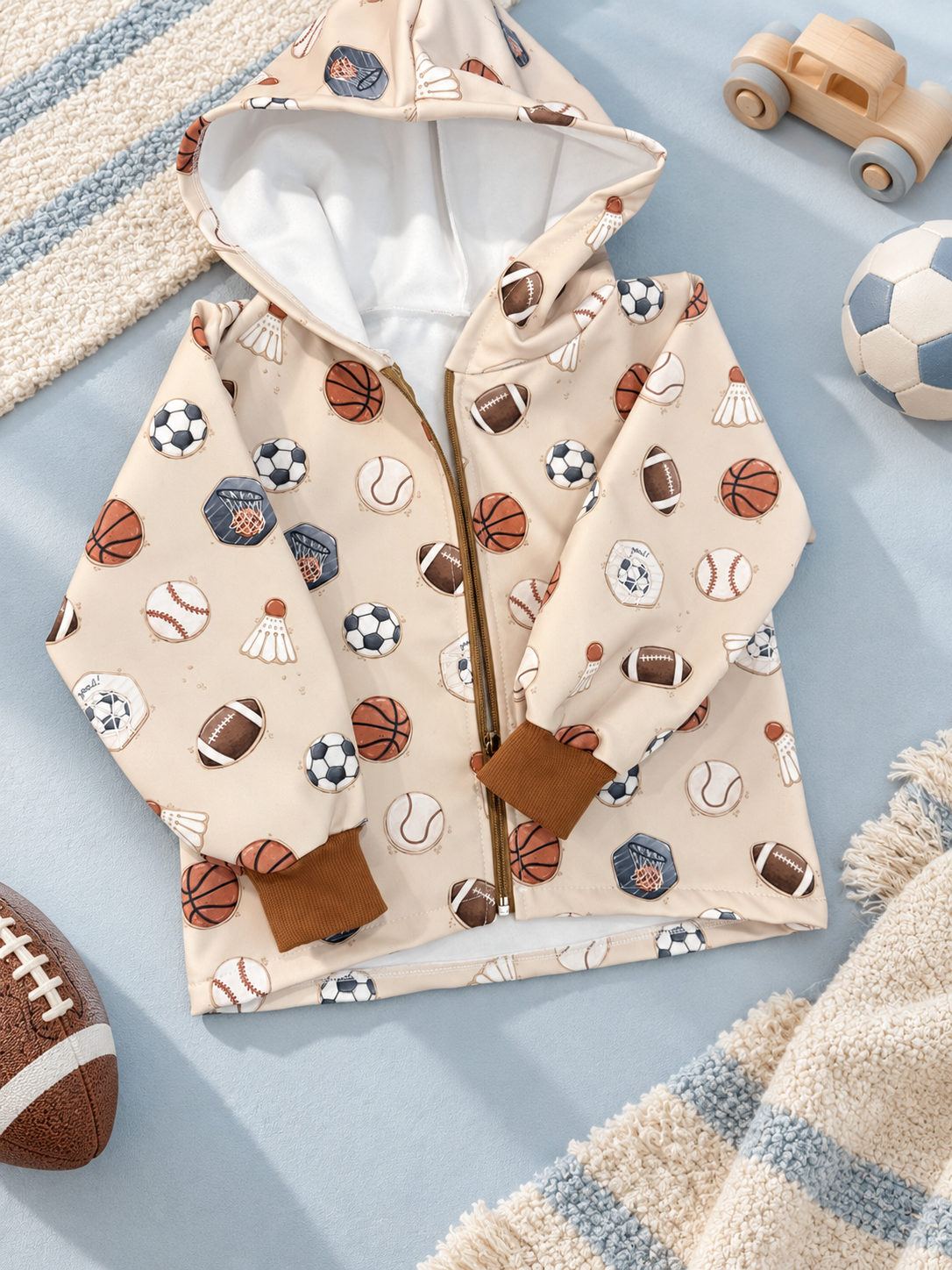 Boys Soft-shell Coat Balls