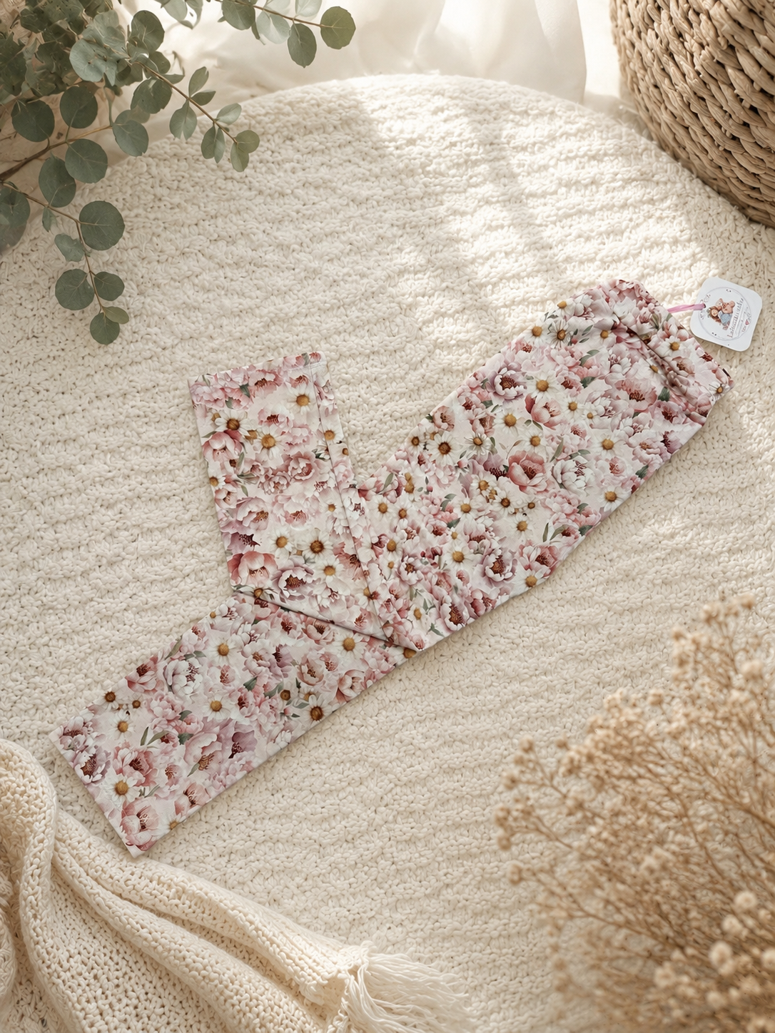 Girls Flowers Leggings