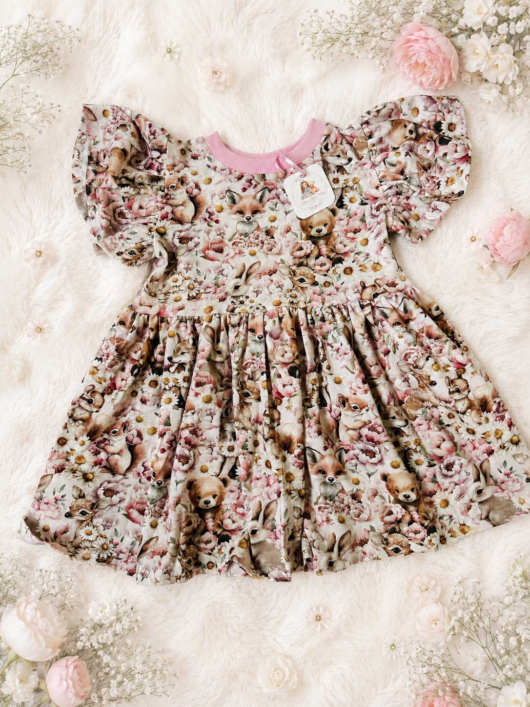 Girls Forest Animal Dress