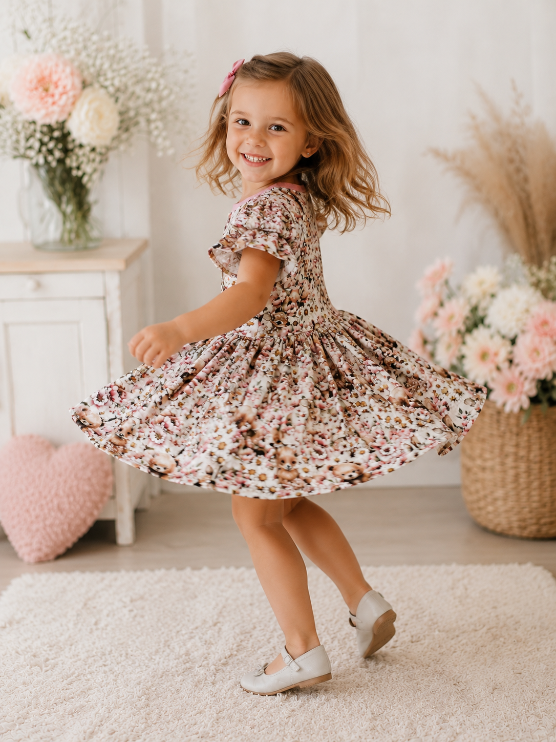Girls Forest Animal Dress