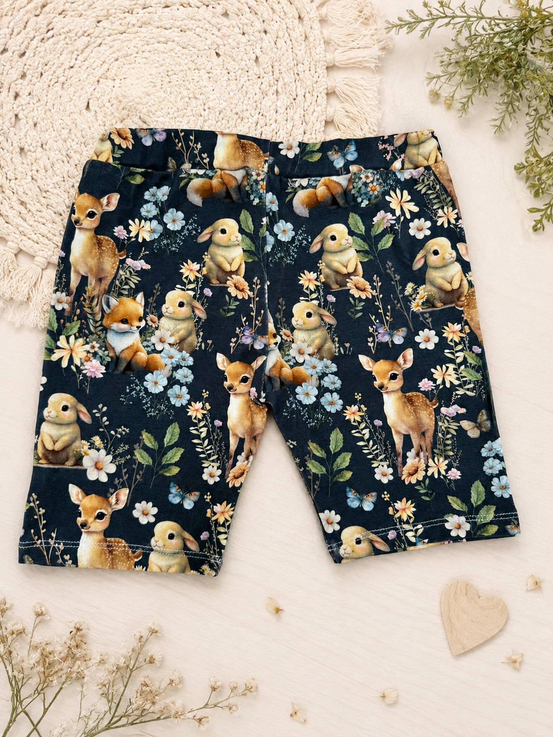 Girls Dark Forest Short Leggings