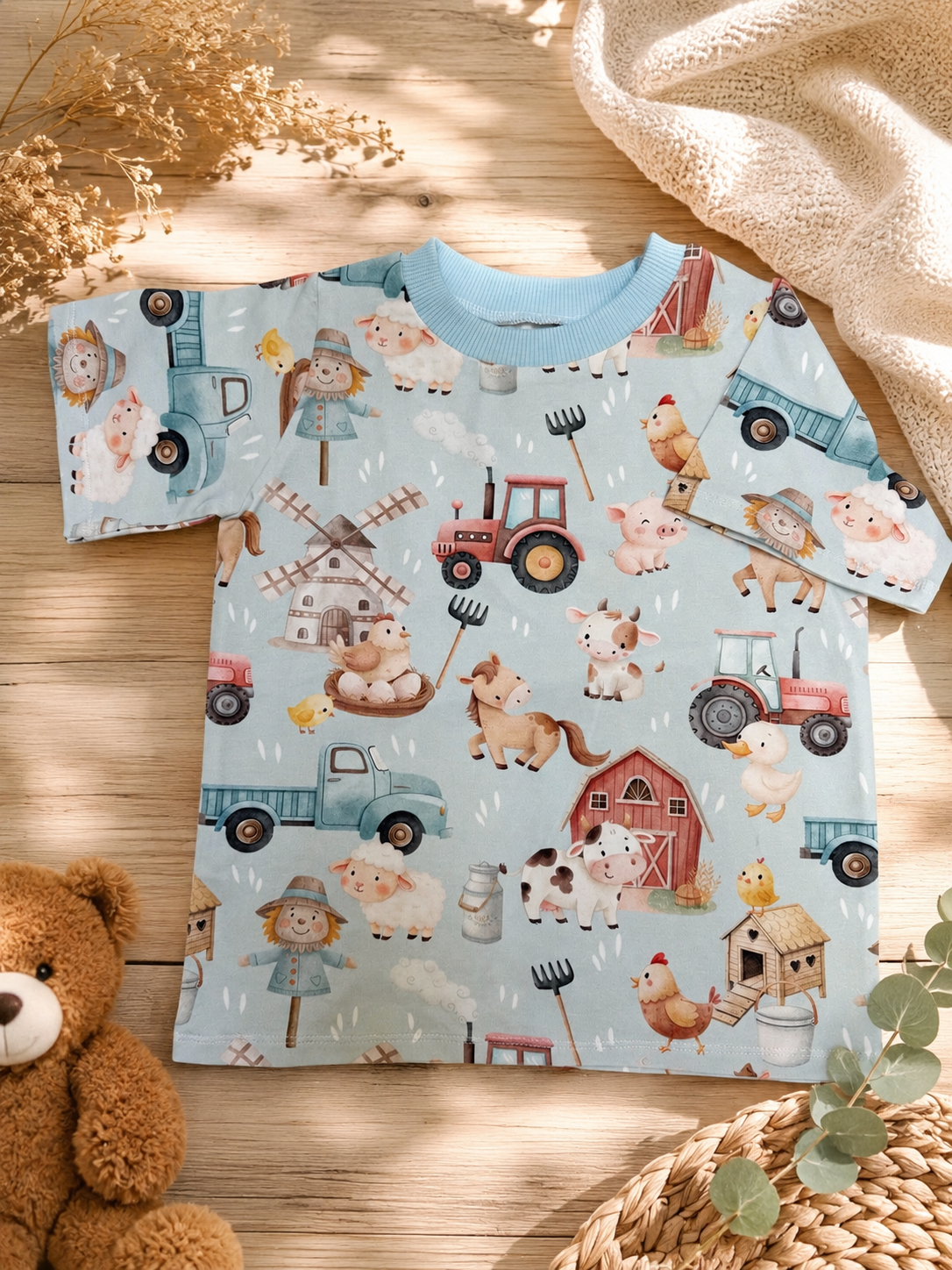 Boys Blue Farm T-Shirt