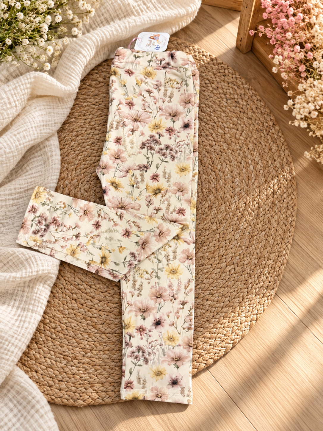 Girls Wild Flowers Leggings