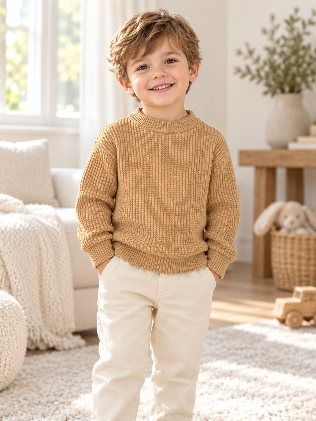 Boys/ Baby Boys Brown Sweater