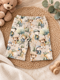 Boys Green Safari Shorts