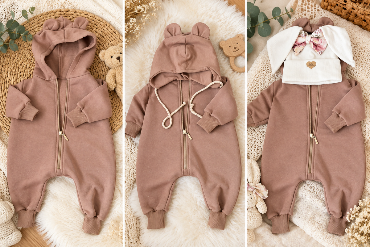 Boys/ Girls Brown Onesies
