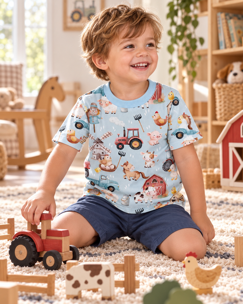 Boys Blue Farm T-Shirt lifestyle image