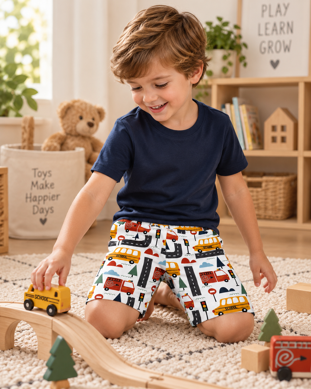 Boys Cars Shorts lifestyle image